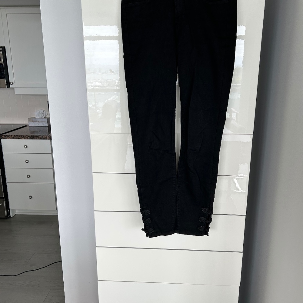 L"AGENCE Black Jeans with toggle on ankles